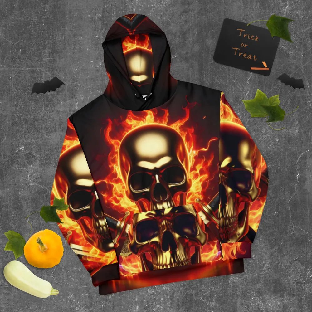 Inferno Guardian - Unisex Skull Hoodie #41 product image (9)