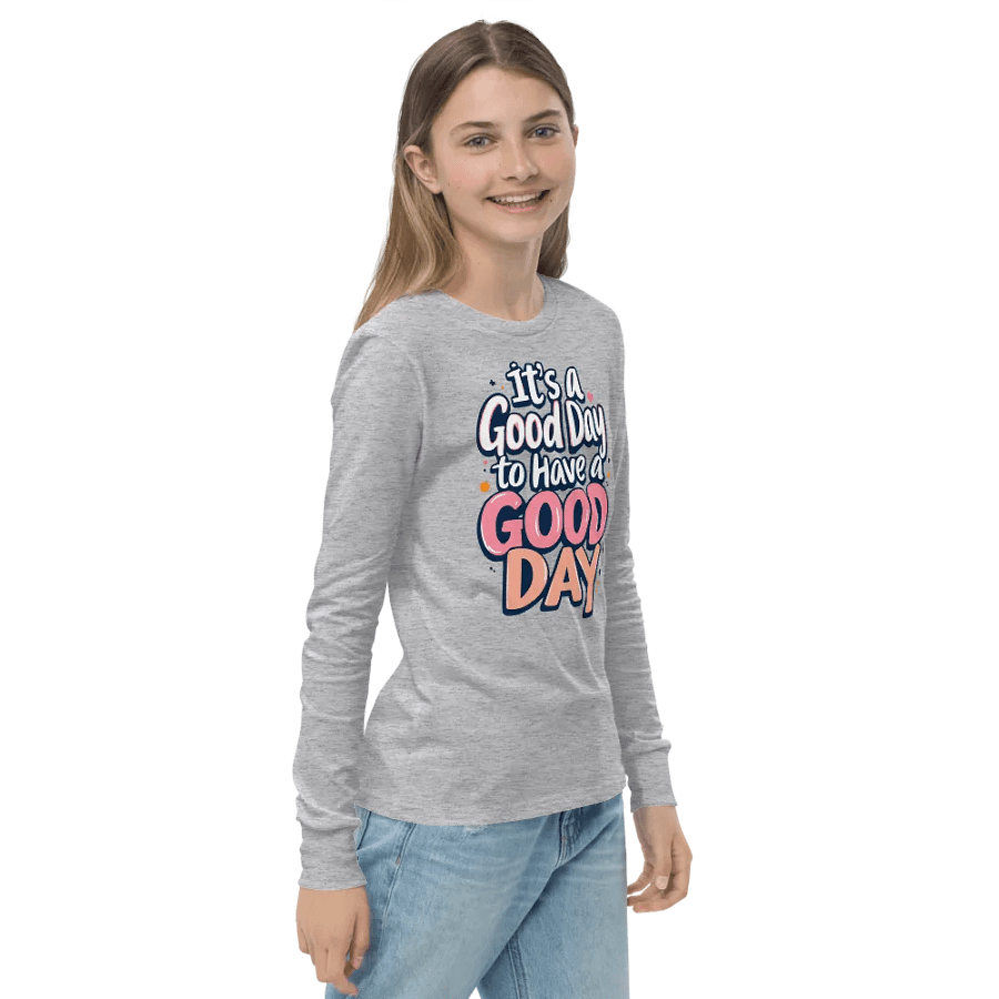 Good Day Vibes Youth Long Sleeve Tee product image (23)
