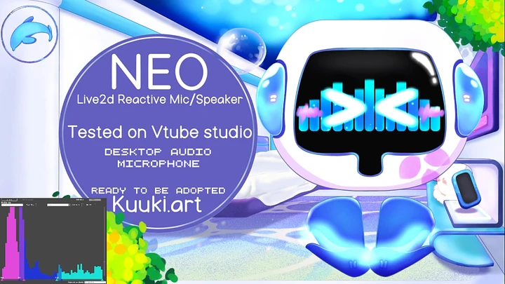 [Live2d Reactive Mic/Speaker] Neo 🍃 product image (1)