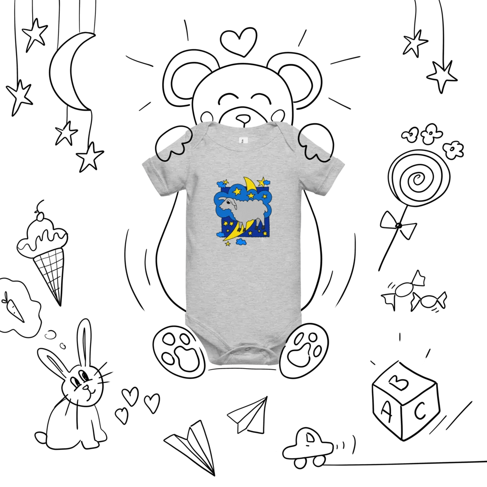 Sleepy Sheep - Baby Onesie product image (7)