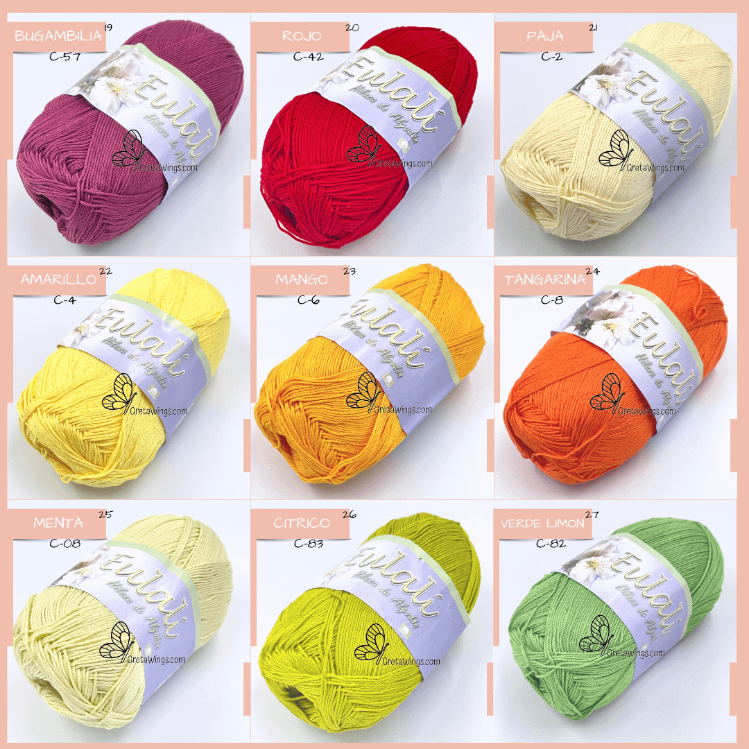EULALI – Premium Mercerized Cotton Yarn🧶 [100g]100% Mercerized Cotton product image (4)