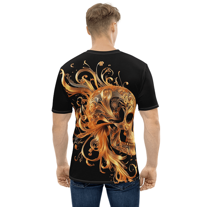 Gilded Elegance Skull All-Over T-Shirt product image (2)