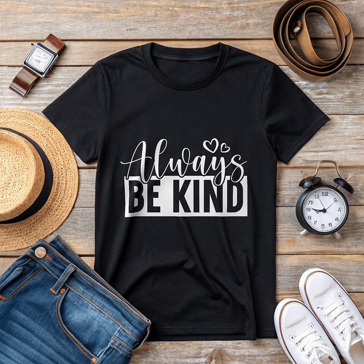 Always be Kind - Women's Black T-Shirt product image (2)