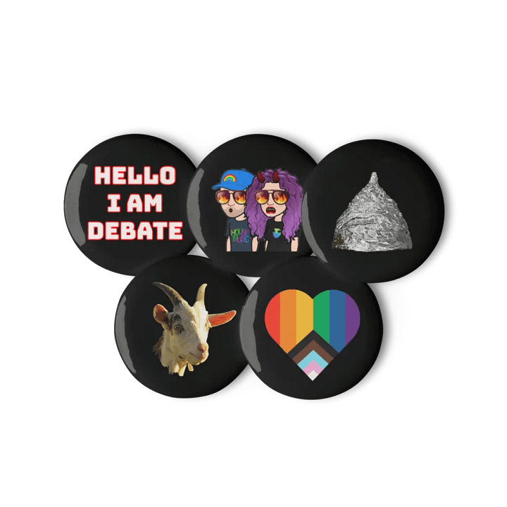 Button Pack 3 - Black - Emotes product image (1)