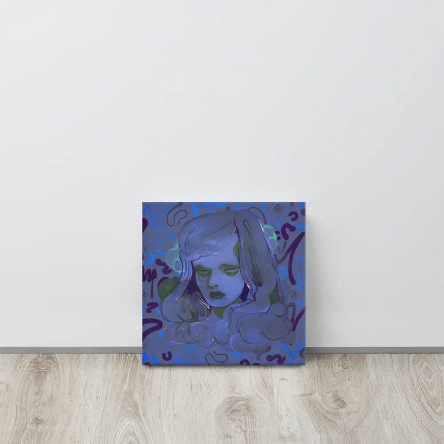 The Sea in Her Eyes Square Canvas Print product image (6)