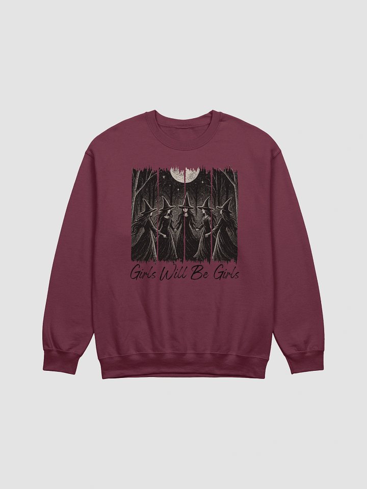 Girls Will Be Girls Halloween Witches Long Sleeve Unisex Sweatshirt Top product image (1)