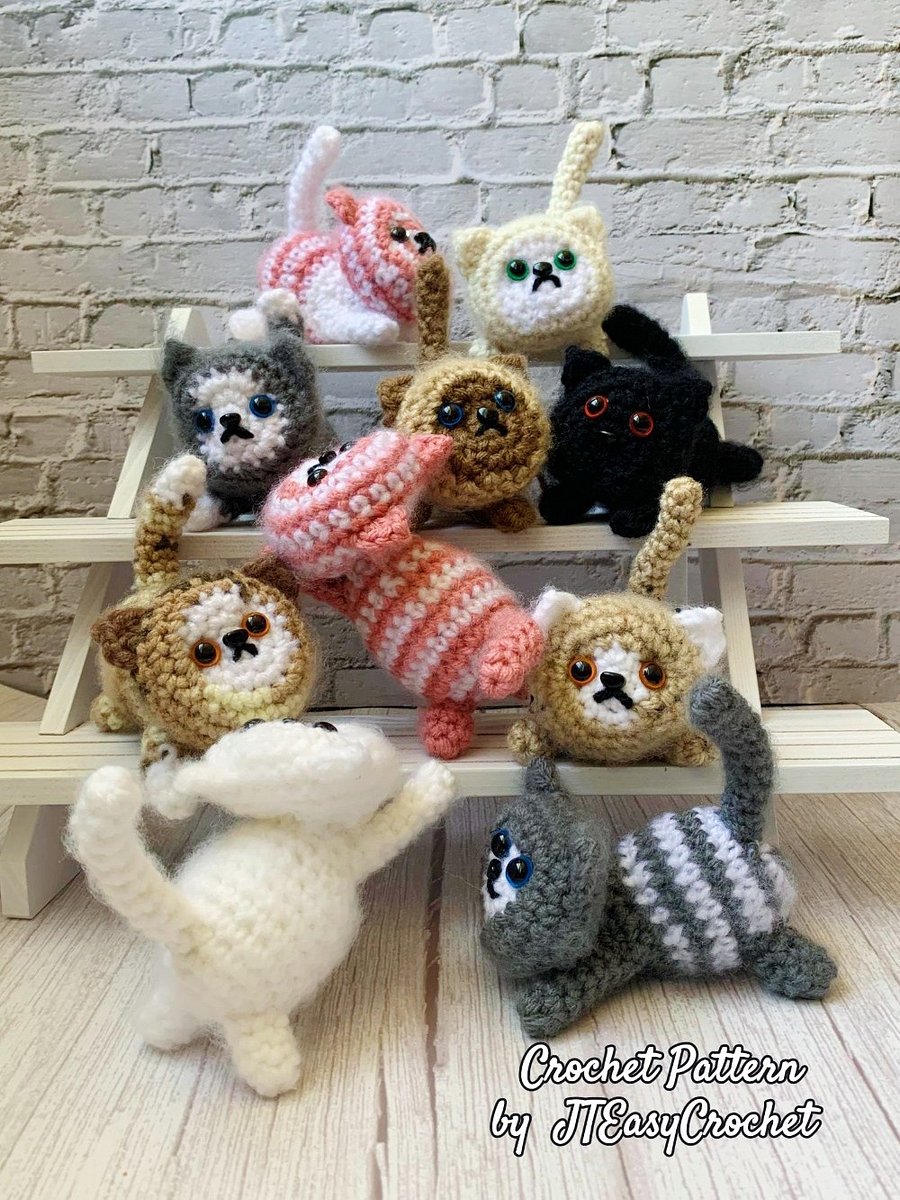 Cat Amigurumi Crochet Pattern PDF and 3 Videos product image (12)