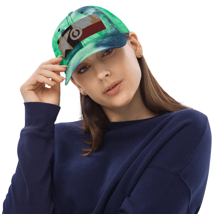 "Texas" Embroidered Tye-Dye Hat product image (1)