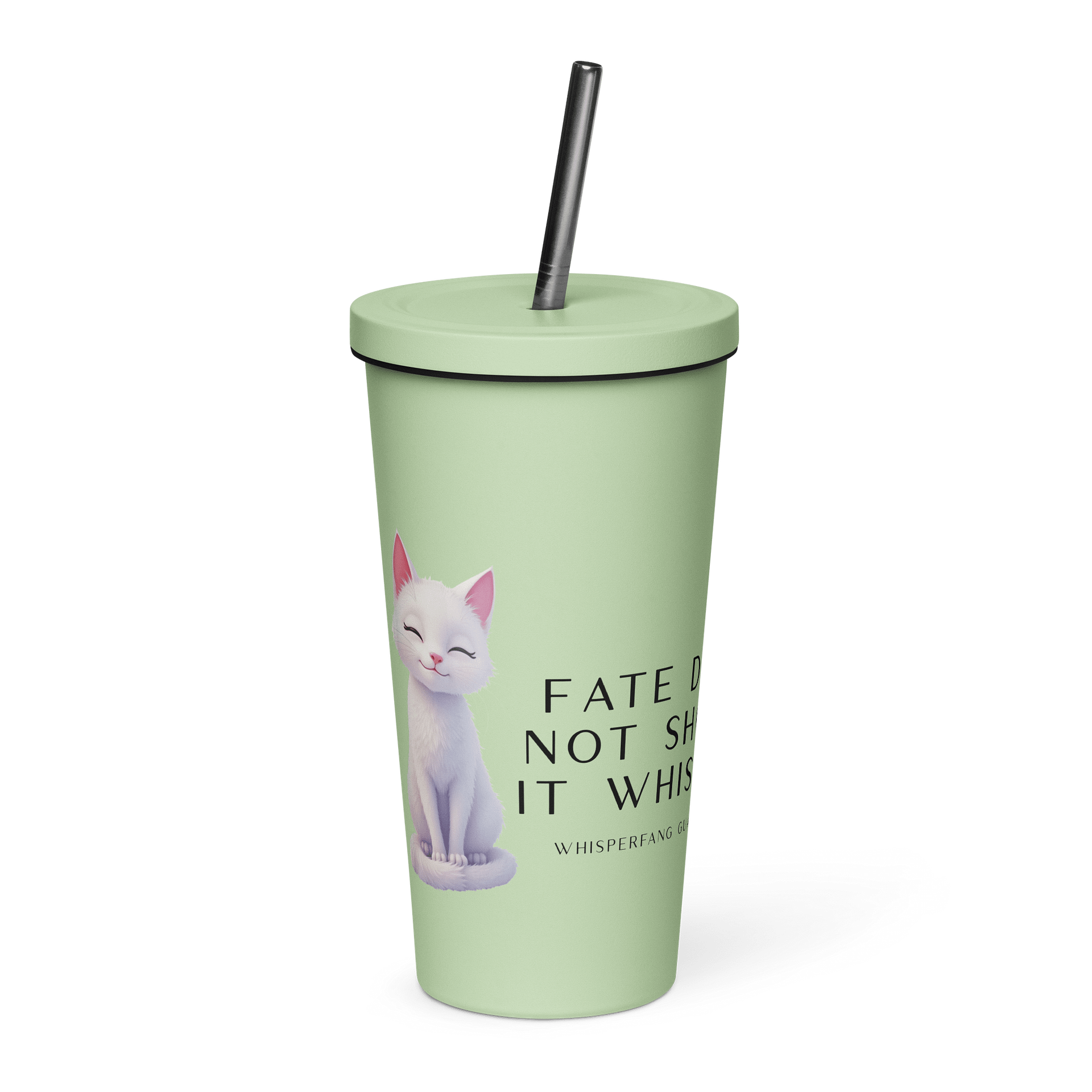 Claudia Insulated Tumbler with Straw - Light product image (1)