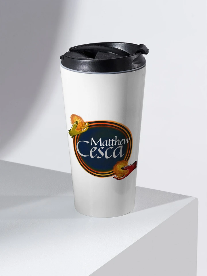 Matthew Cesca Author Logo Stainless Steel Travel Mug product image (1)