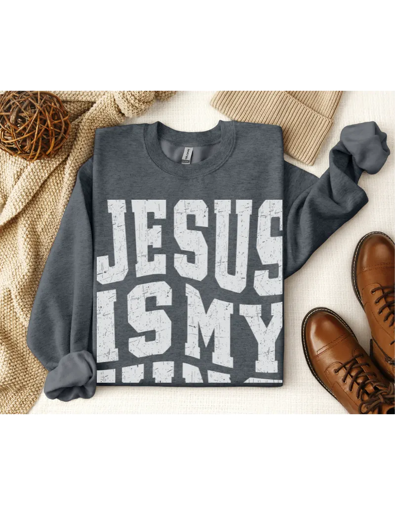 Jesus Is My King Christian Sweatshirt product image (9)