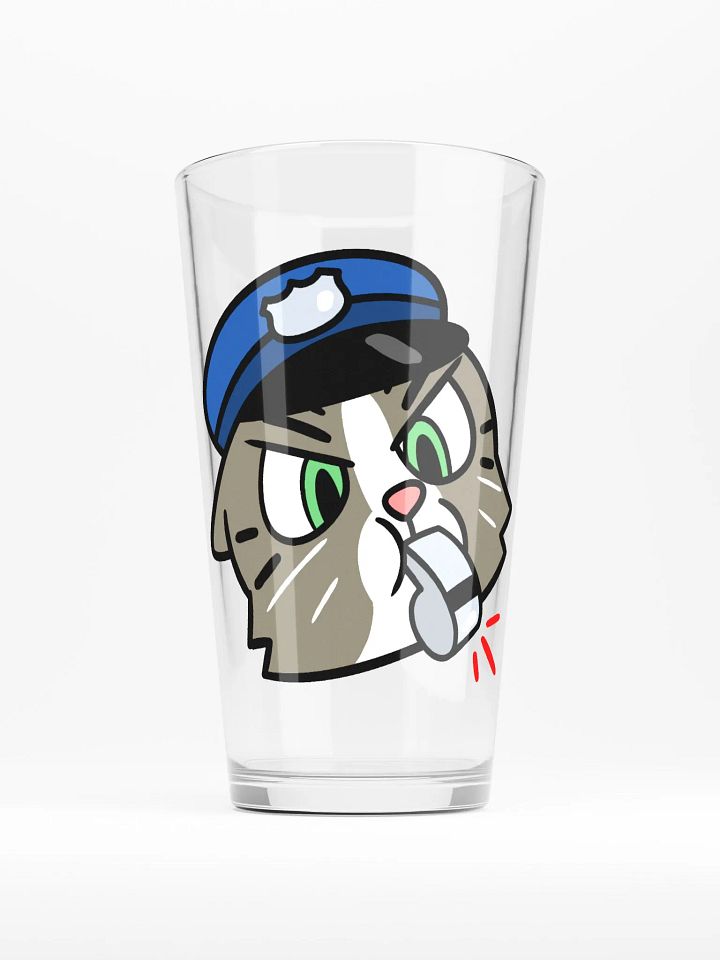 Officer Kitty Cat Pint Glass product image (1)