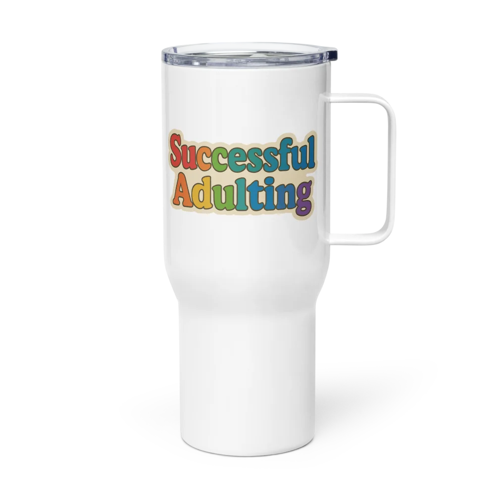 Successful Adulting Tumbler with Handle product image (4)