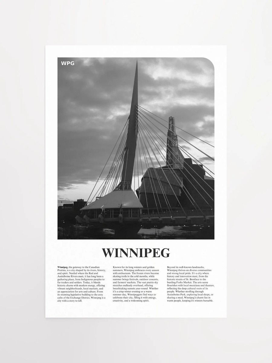 Winnipeg 01 Newspaper Poster product image (5)