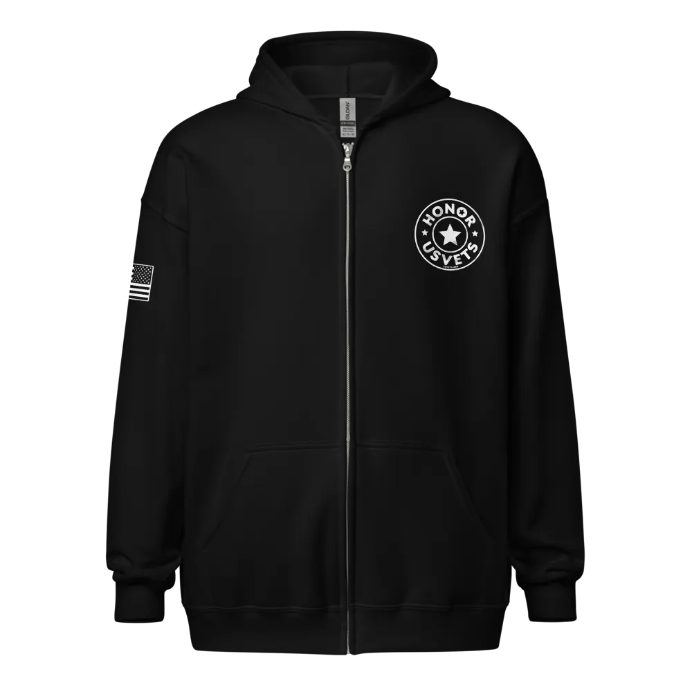 HONORUSVETS Star Zip Up Hoodie product image (1)