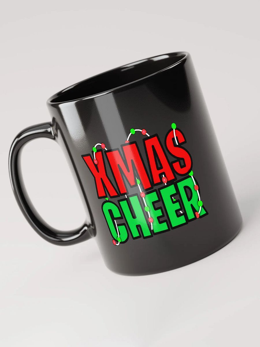 SANTAS HELPER XMAS CHEER GLOSSY BLACK MUG product image (6)