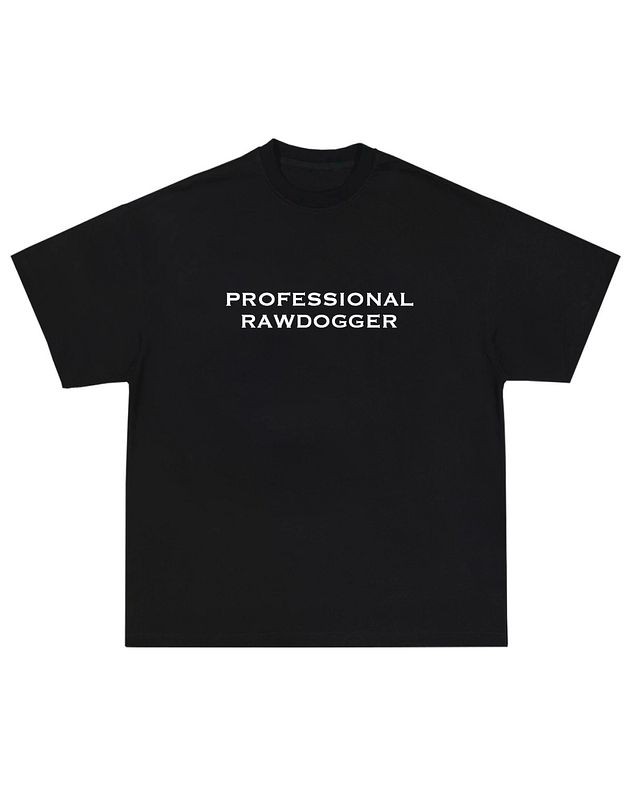 PROFESSIONAL RAW DOGGER T-SHIRT -BLACK product image (1)