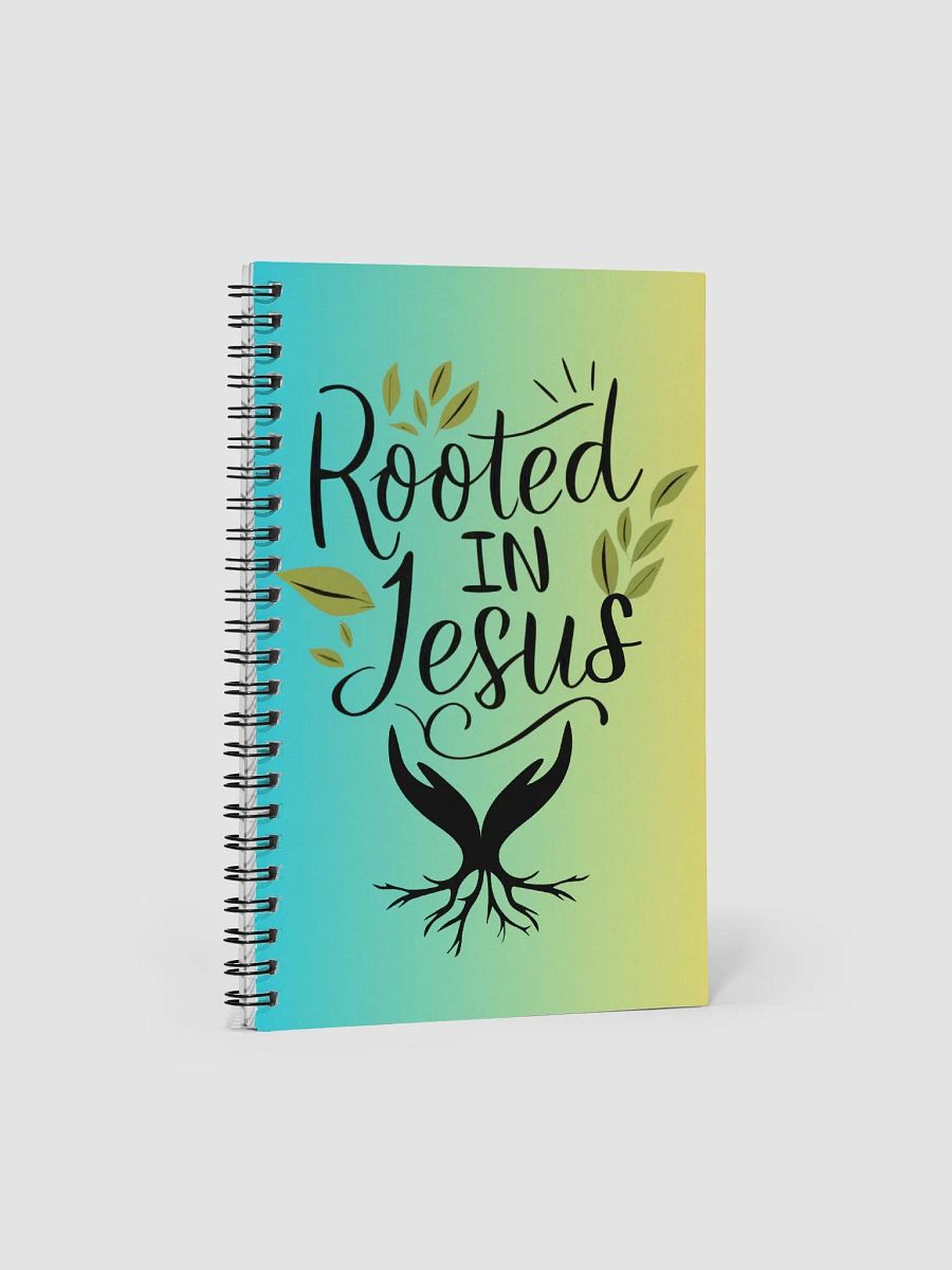 Rooted In Jesus Spiral Notebook product image (1)