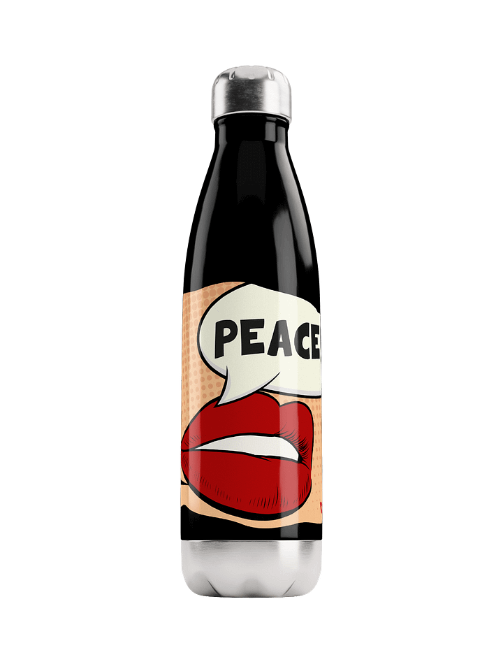 STAINLESS STEEL WATER BOTTLE – PEACE product image (1)