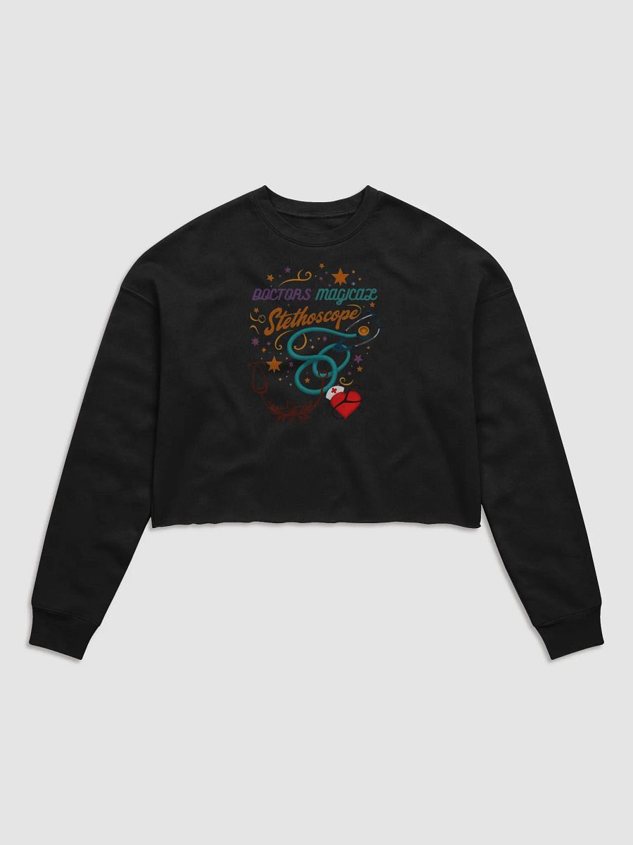 doctors Magical Stethoscope Whimsical Crop Sweatshirt product image (3)