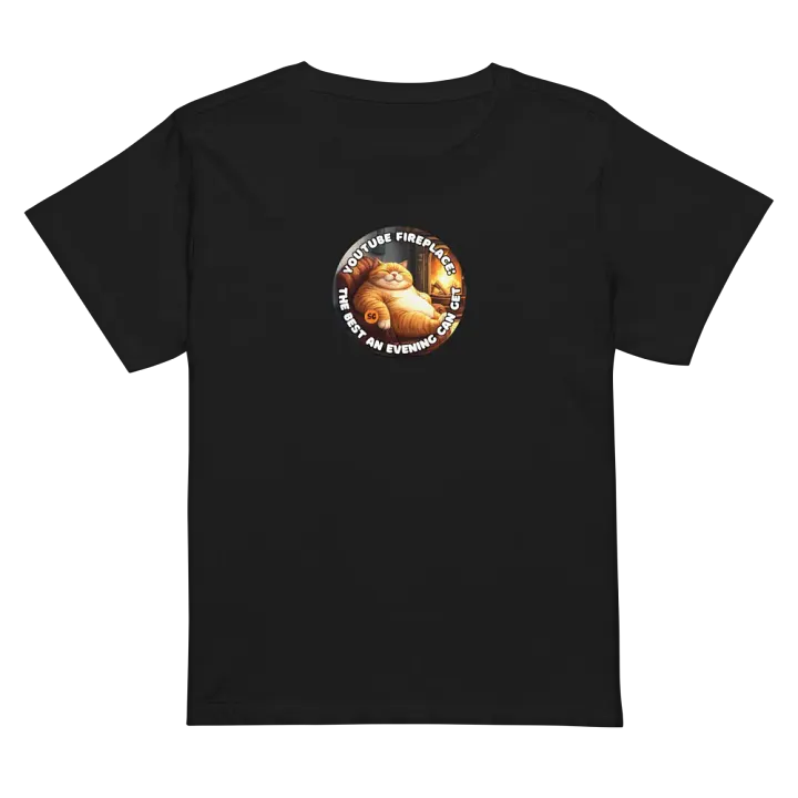 Cozy Cat - YouTube Fireplace: The Best an Evening Can Get | High Waisted Tee product image (1)