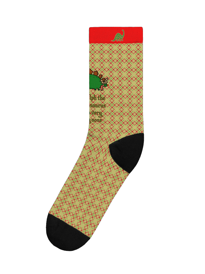 Rudolph The Stegosaurus Crew Socks product image (1)
