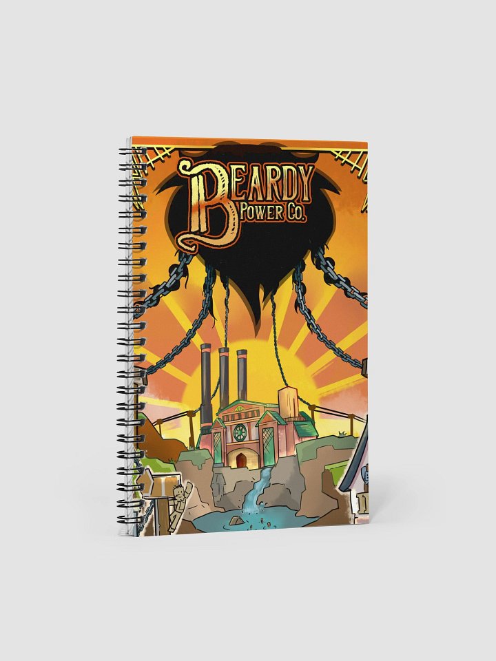 Beardy Power Co Notepad (Orange) product image (1)