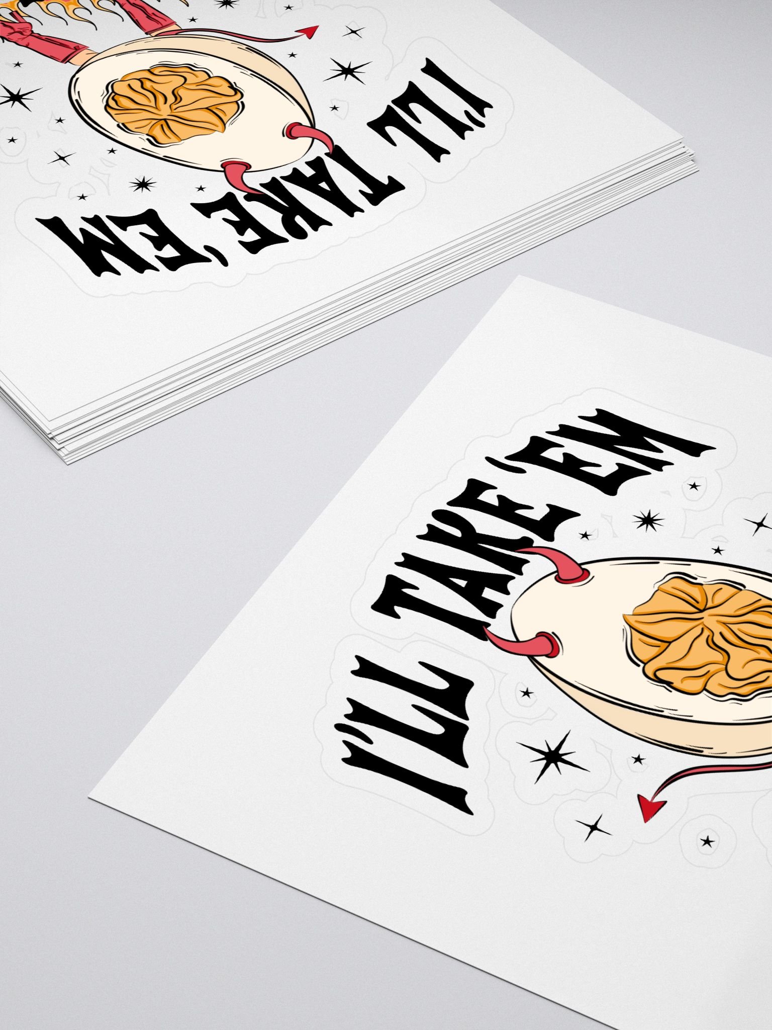 Devilish Egg Kiss Cut Stickers product image (4)