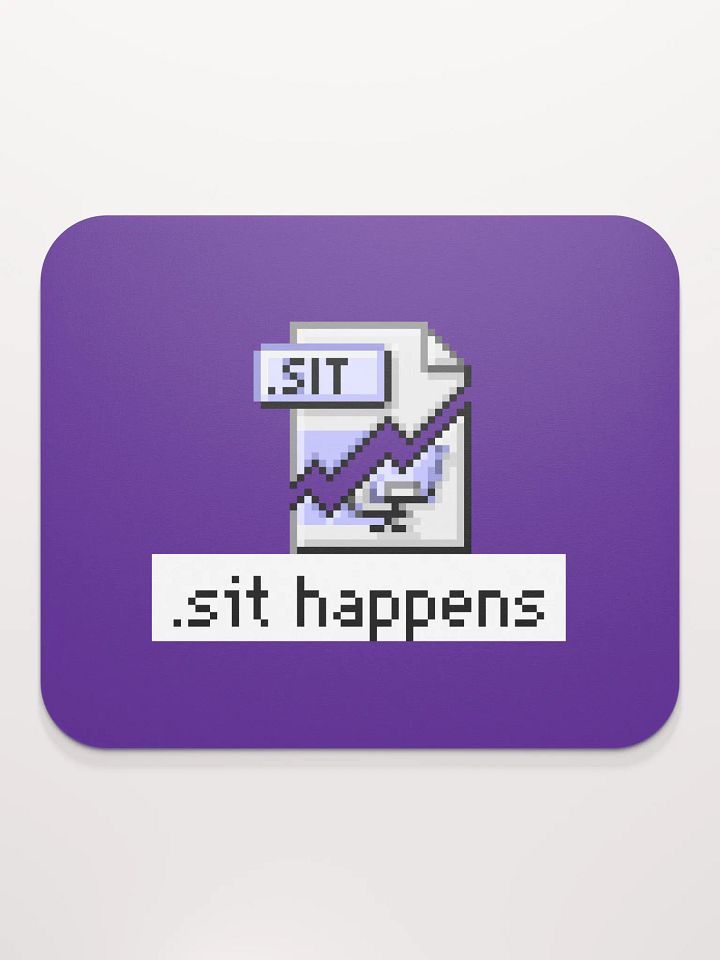 Sit Happens Mouse Pad (Purple) product image (2)