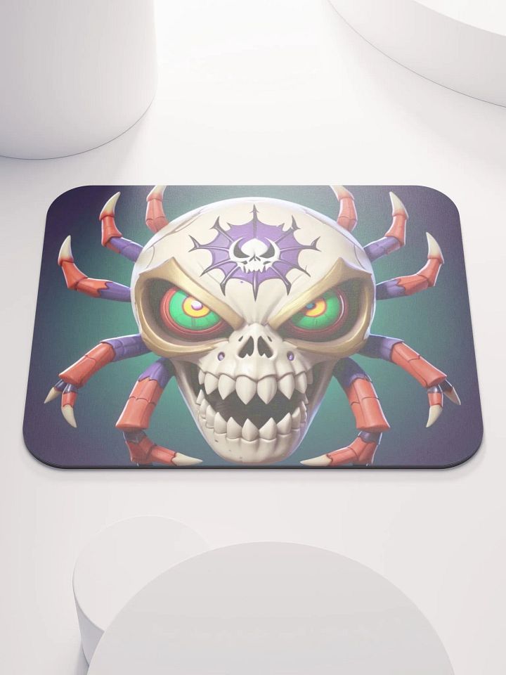 Eerie Skull Spider Mouse Pad product image (2)