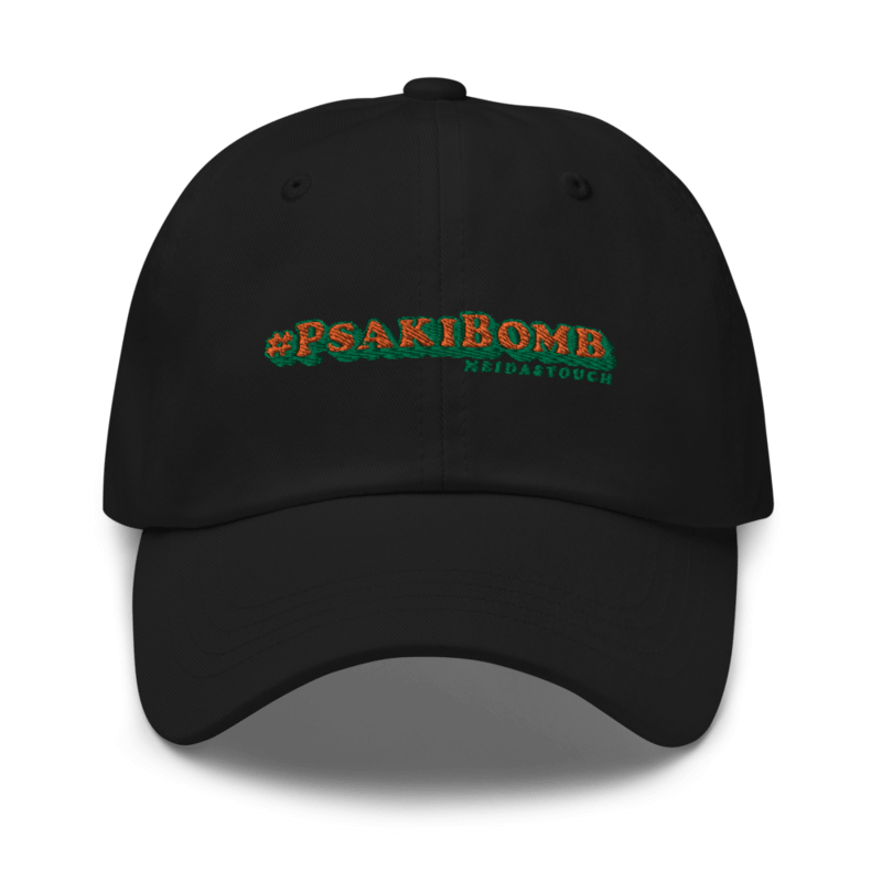 Red PsakiBomb Dad Hat product image (1)