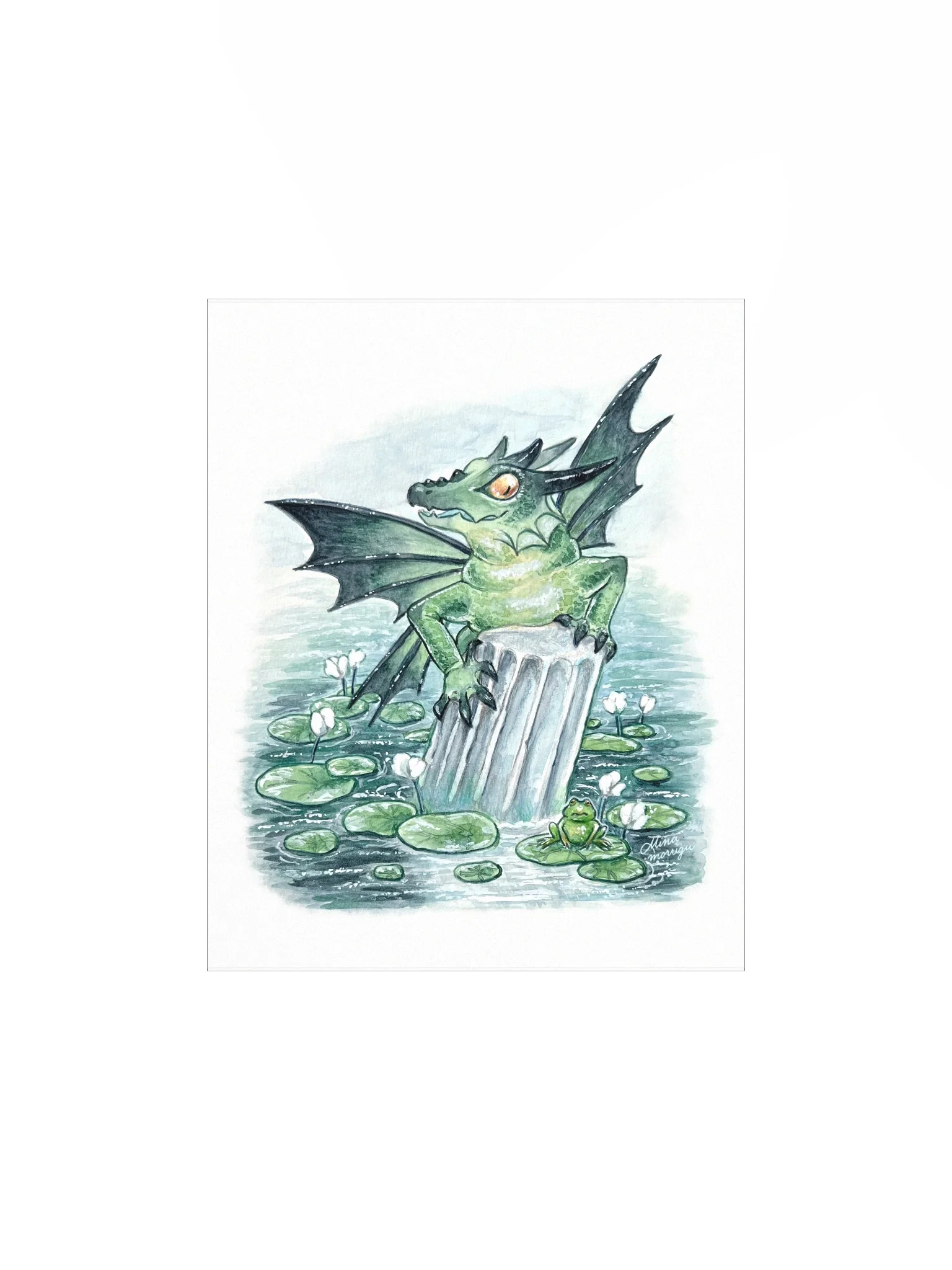 Ancient Pond Dragon Print product image (1)