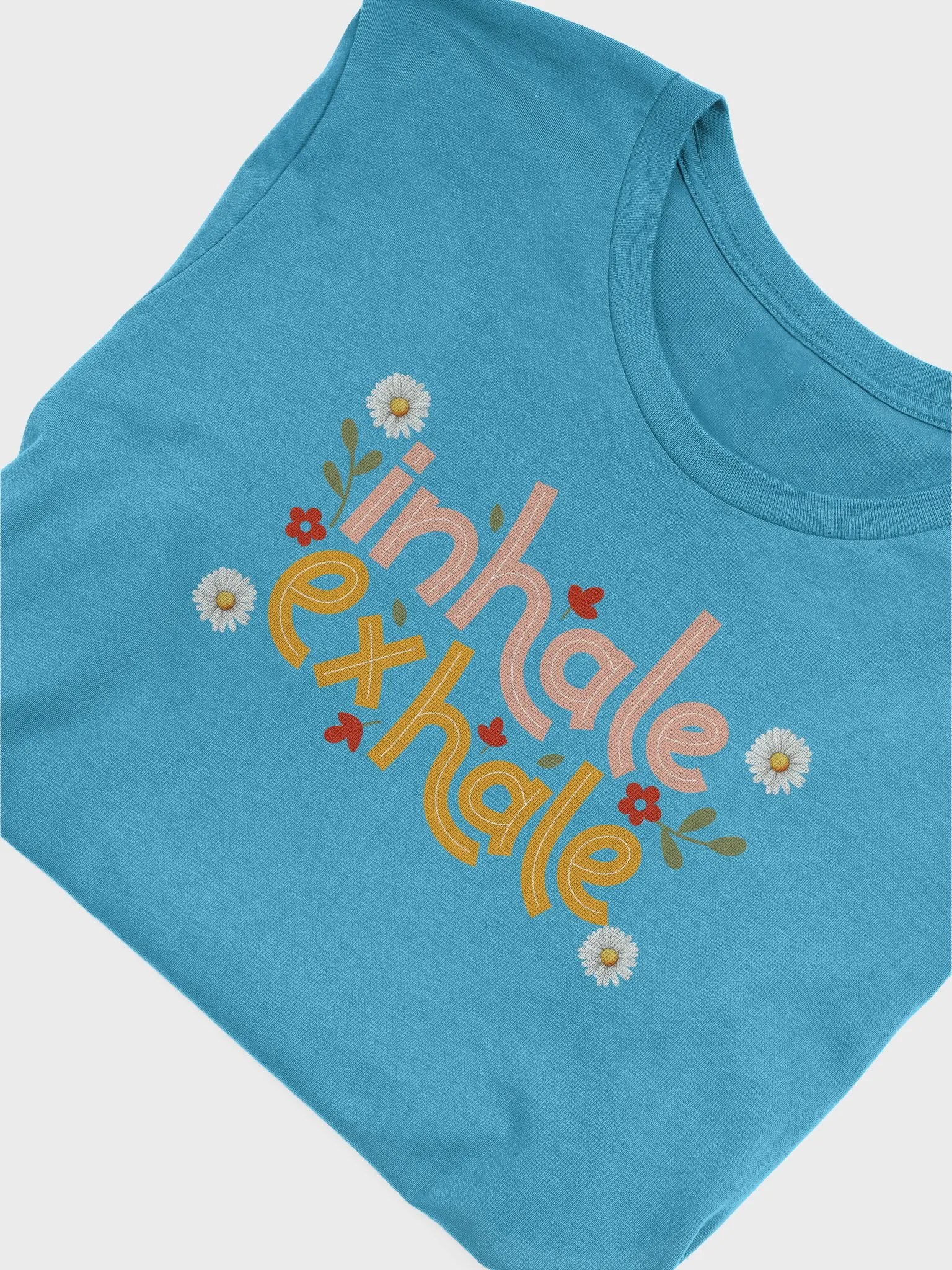 Inhale Exhale Floral T-Shirt product image (38)