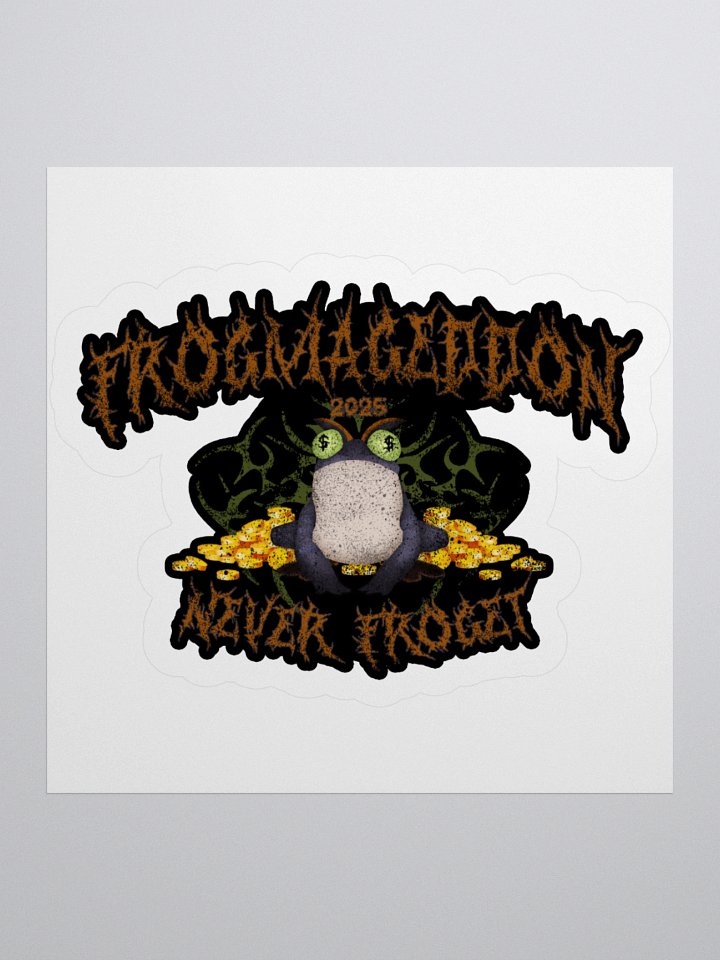 Frogmageddon Sticker - Never Froget Collection product image (1)