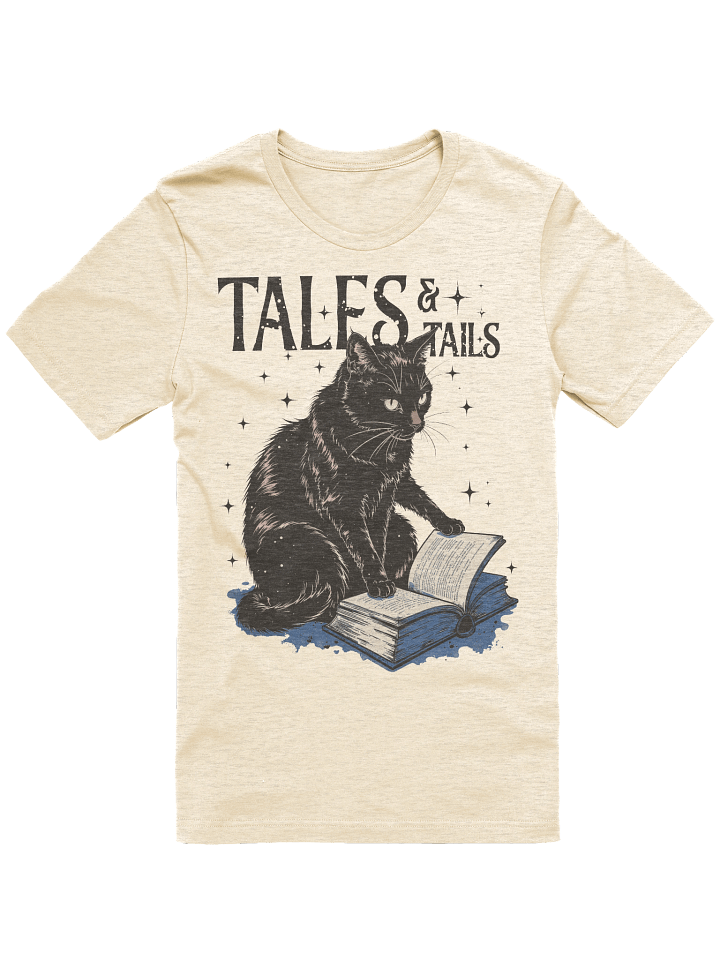 The "Tales & Tails" Book Cat Bella T-Shirt product image (2)