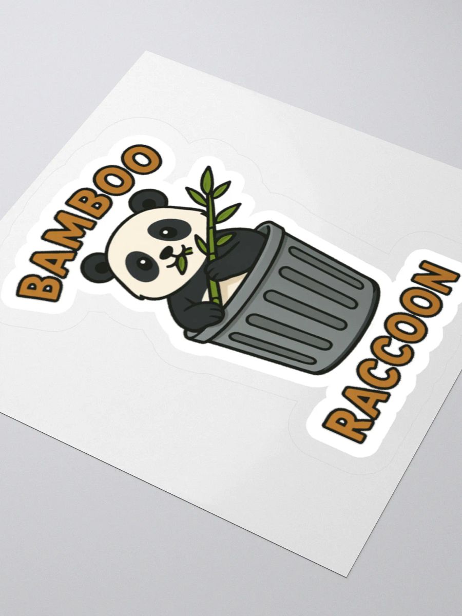 Bamboo Raccoon Sticker product image (3)