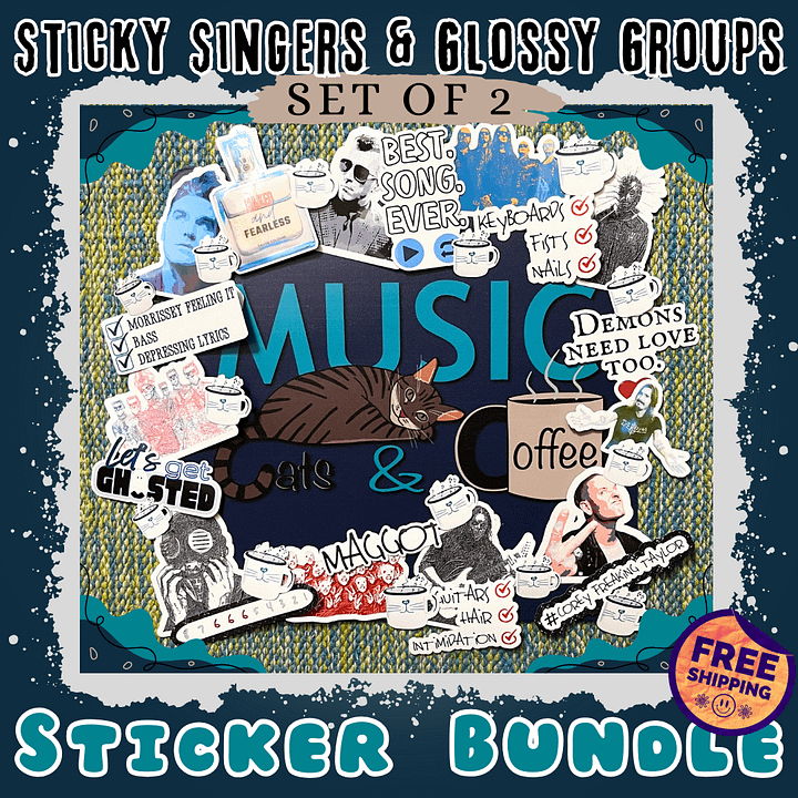 Sticky Singers & Glossy Groups | Pre-Made Set of 2 Stickers 🎶 product image (1)