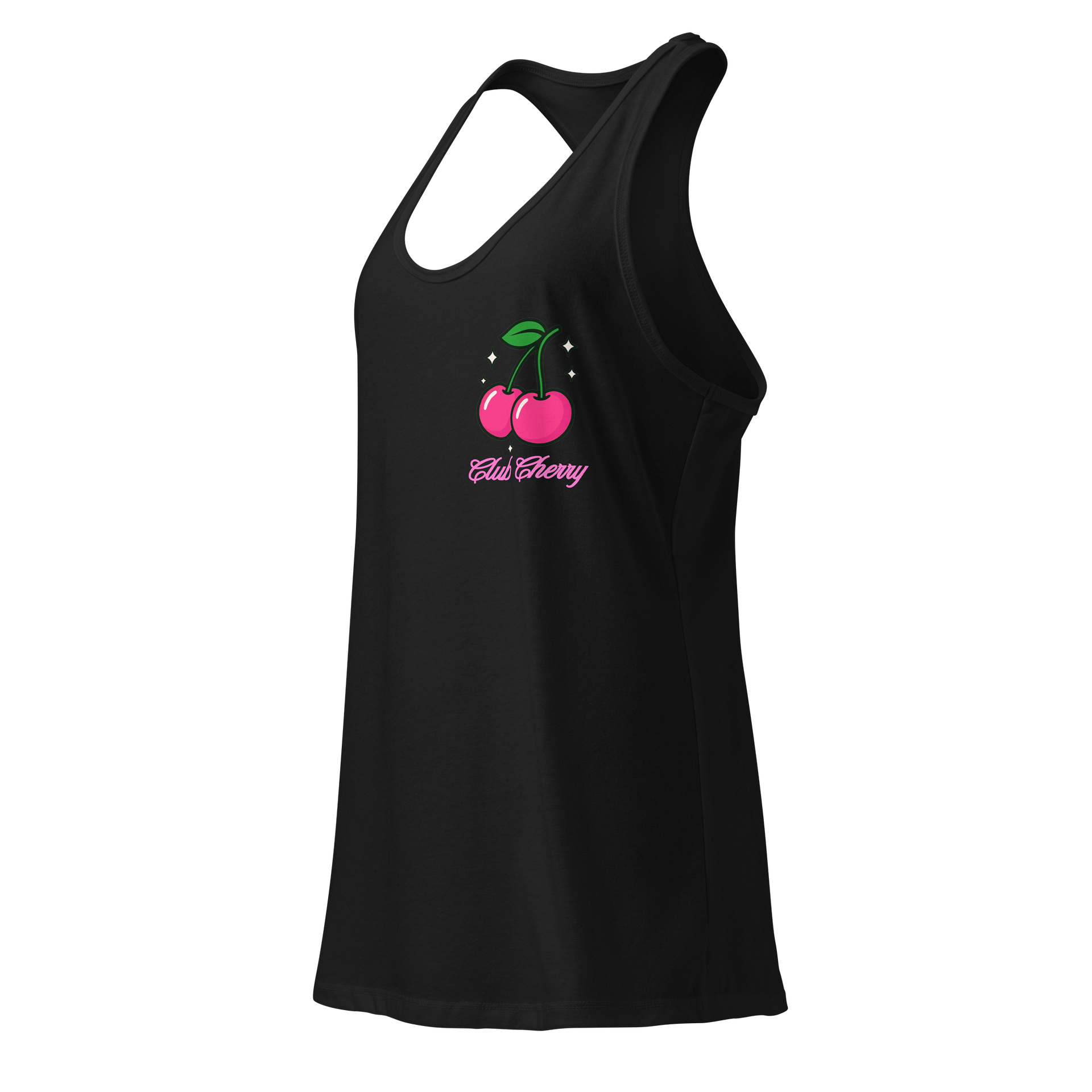Club Cherry Ladies Racerback Tank w/Pink Logo product image (7)