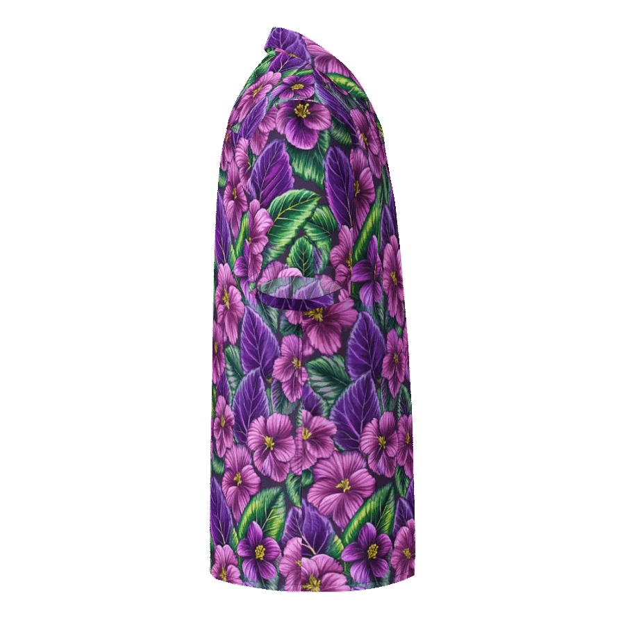 "Floral Harmony: African Violet Comfort Shirt product image (5)