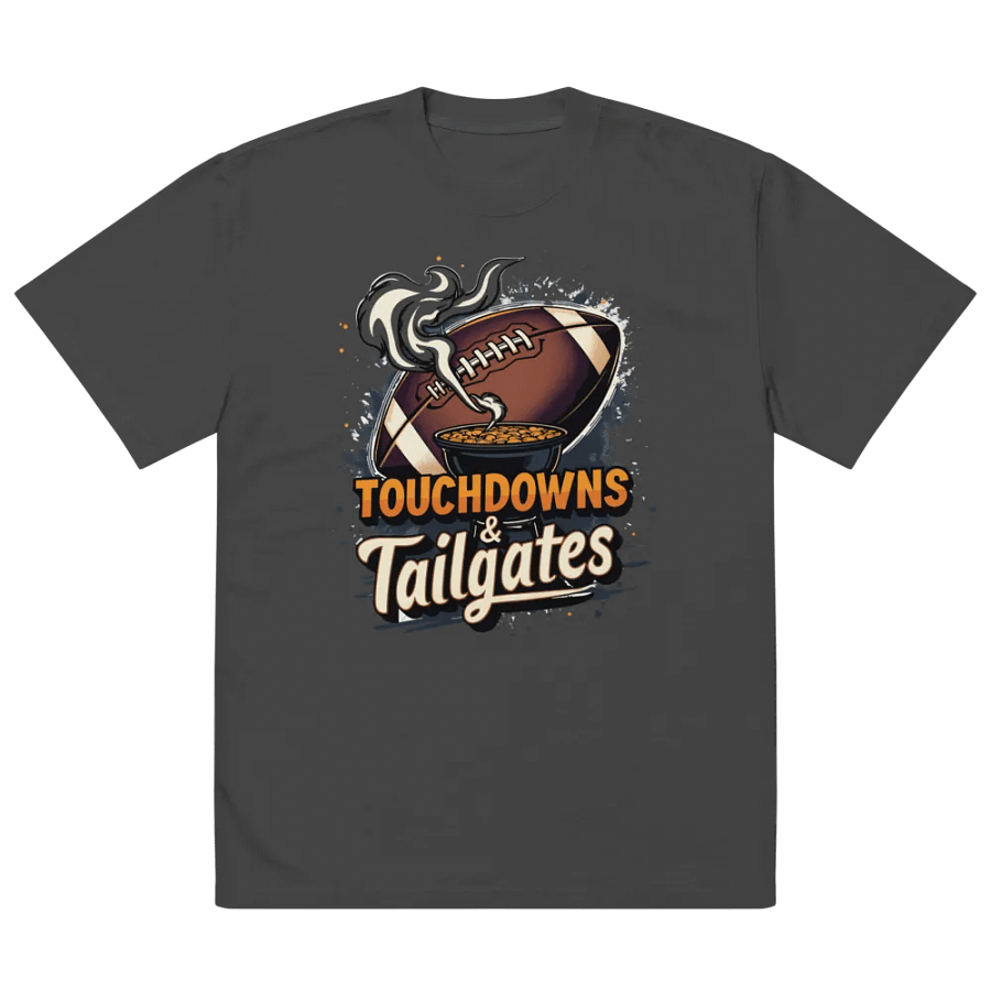 Touchdowns and Tailgates Football Party Tee product image (5)