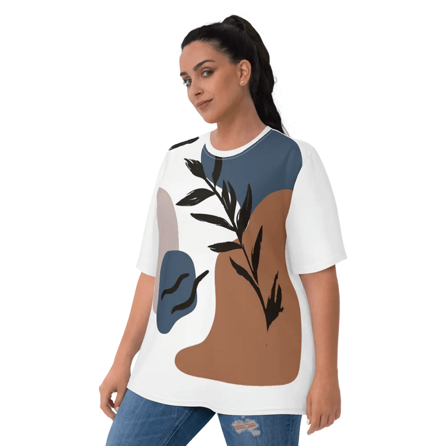 Hand-Drawn Flat Design Flower Outline Unisex T-Shirt DT004 product image (9)