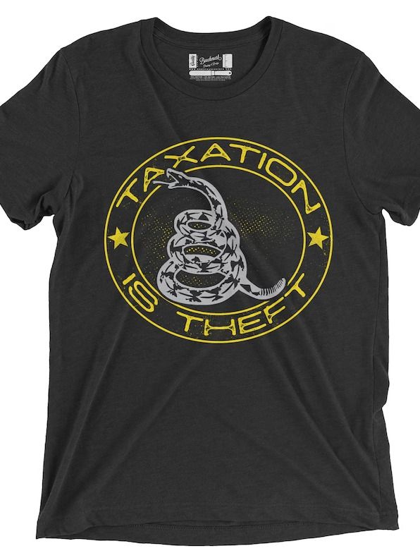 Taxation is Theft Gadsden flag Tri-Blend T-Shirt or Hoodie product image (1)