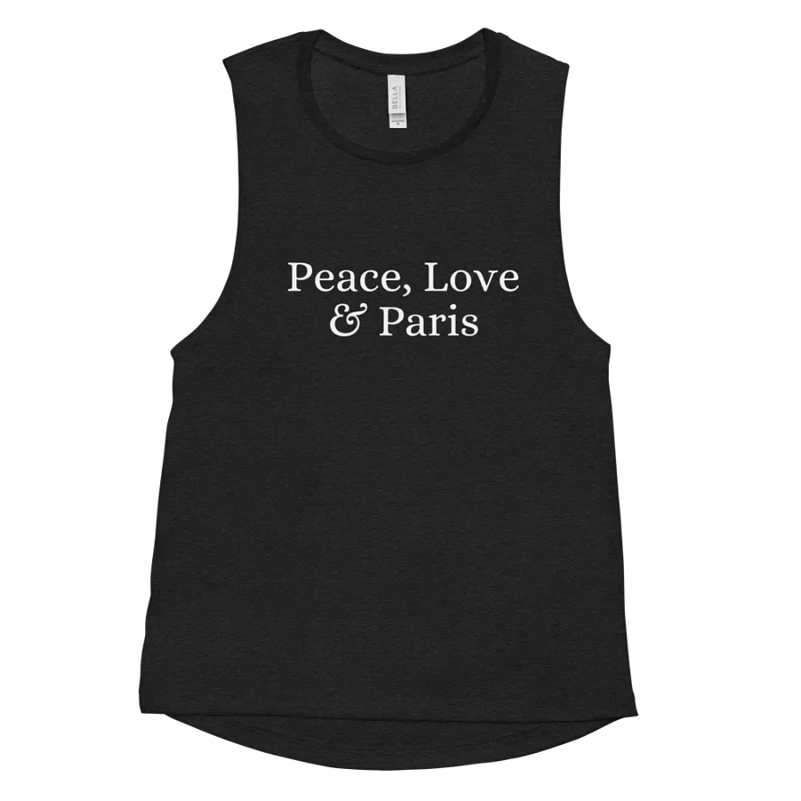 Peace, Love and Paris Women's Flowy Muscle Tank product image (11)