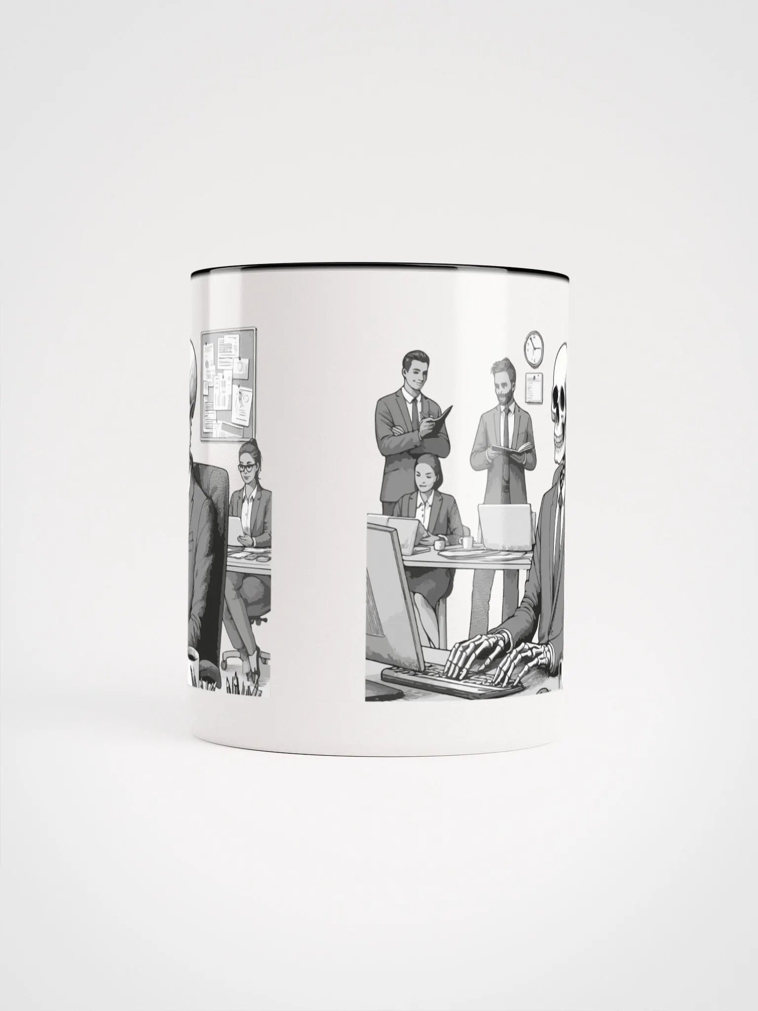 Corporate Skeleton (Black and White Mug) product image (3)