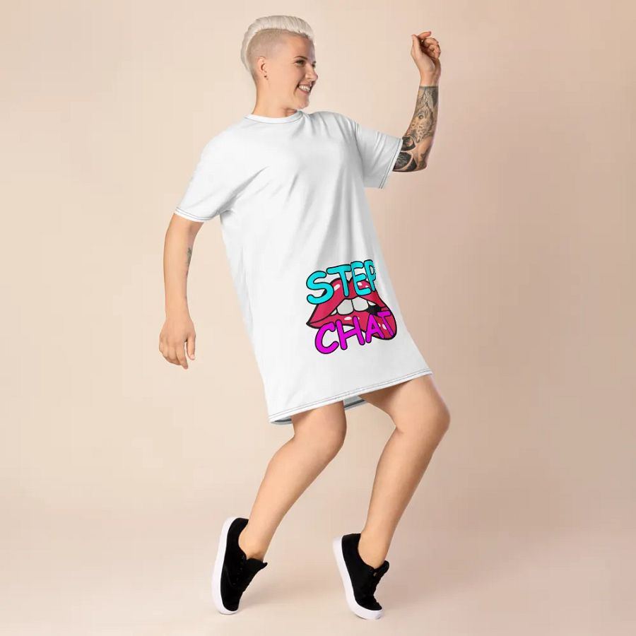 Naughty Stepchat Dress T-Shirt (White) product image (7)