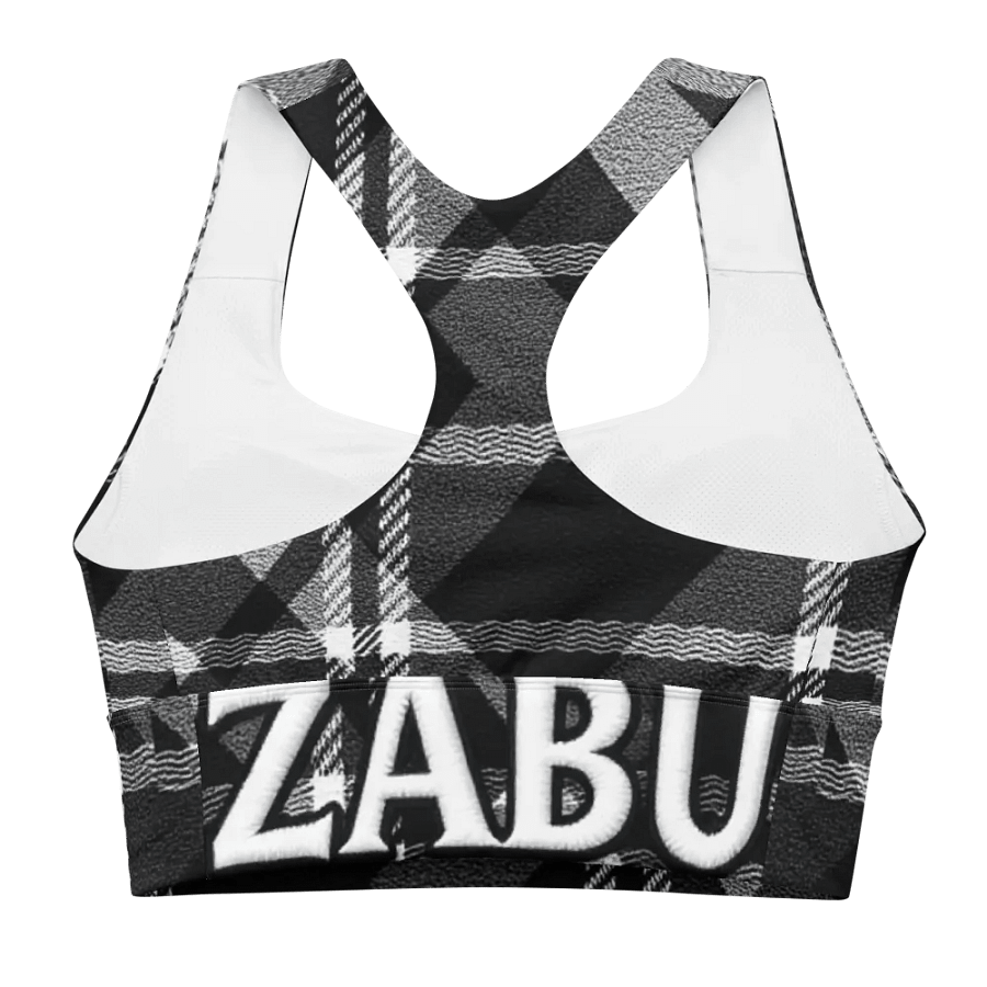 ZABU Plaid Power Longline Sports Bra product image (3)
