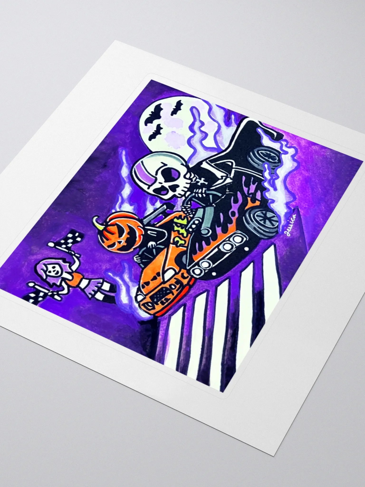 Spooky Street Race Sticker product image (3)