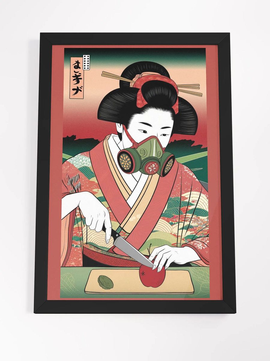 Futuristic Geisha - Tradition Meets Modernity Framed High-Quality Matte Poster product image (4)