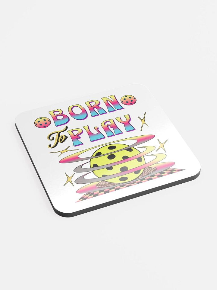 Born To Play Pickleball Vibrant Coaster product image (2)