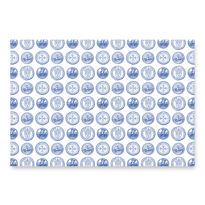 The Ship's Poet Wrapping Paper In Colonial Porcelain product image (2)